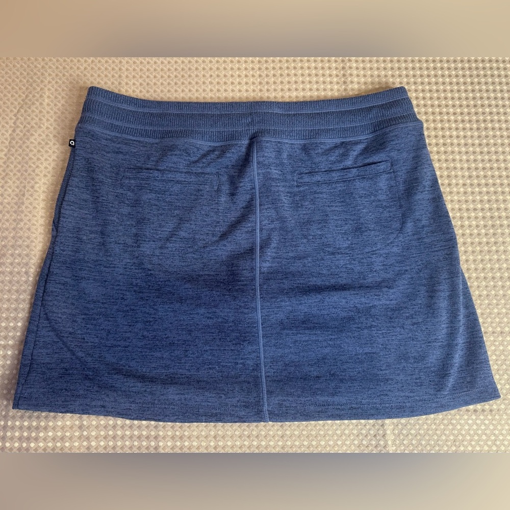🍉Hyba skort XL EUC heathered blue stretchy wide drawstring waistband soft